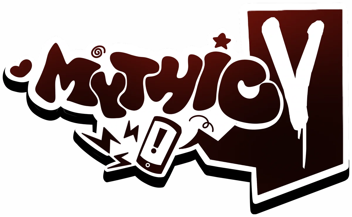 The MythicV graffiti logo